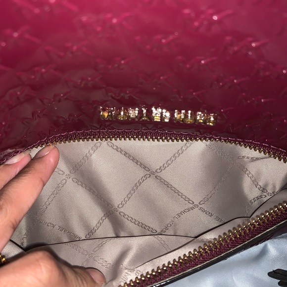 NEW Burgundy Michael Kors mini backpack main image 5